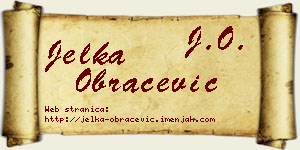 Jelka Obračević vizit kartica